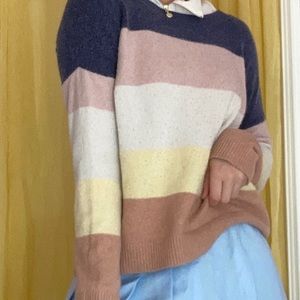 Pastel Striped Sweater